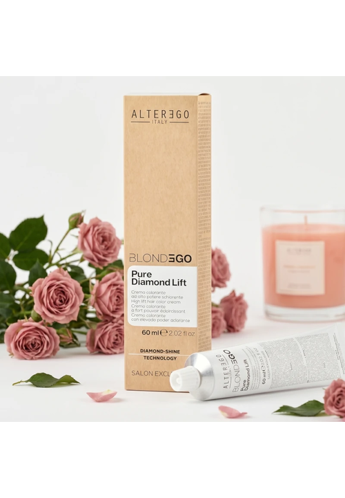 Клікніть для збільшення зображення ALTER EGO ITALY BLONDEGO Pure Diamond Lift HL.91 Pearl Ash Крем-фарба суперосвітлююча (перлинний попеляст),60 мл - 4
