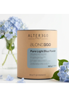 ALTER EGO ITALY BLONDEGO Pure Light Blue Powder Освітлюючий порошок блакитний 7 рівнів (банка+мірна ложка), 500 гр - фото 4
