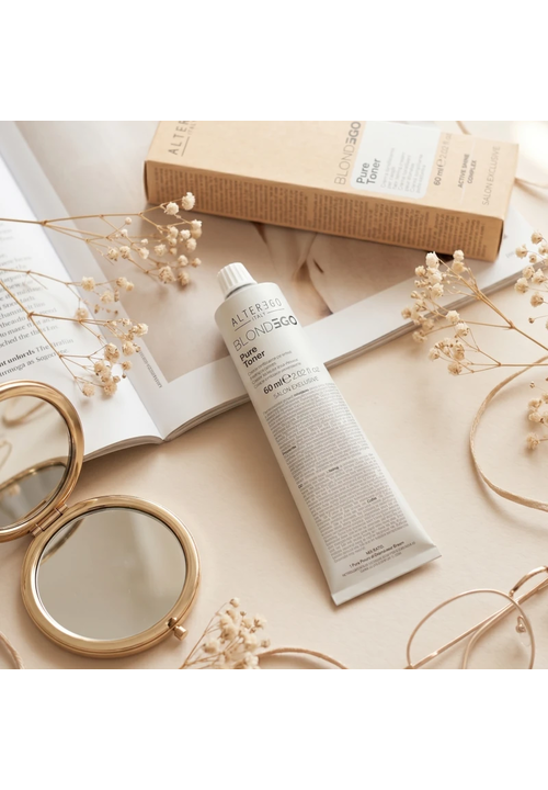 ALTER EGO ITALY BLONDEGO Pure toner CARAMEL-BLONDE Крем-фарба тонуюча без амоніаку (карамель), 60 мл - 4