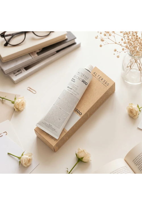 Клікніть для збільшення зображення ALTER EGO ITALY BLONDEGO Pure toner WHITE ICE-COLD Крем-фарба тонуюча без амоніаку (білий крижаний), 60 мл - 4